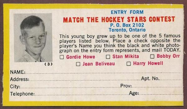 1967-68 Post Hockey Stars Bobby Orr